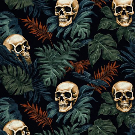 Tela decorativa para exteriores Oxford - Motivo de calavera I DX4490 (1/5)