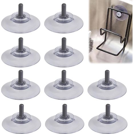 Saugnäpfe, Durchmesser 25 mm, kleine Saugnäpfe, vielseitige transparente Saugnäpfe, Saugnäpfe aus Kunststoffgummi für Sonnenschutz im Auto, Badezimmer, Küche, Büro, Spiegel, Glas, Fenster, 12 Stück