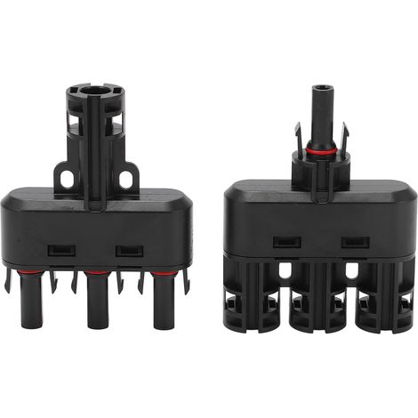 Connecteur T Solaire 1 vers 3 IP68 Étanche Adaptateur Parallèle pour Extérieur (1/5)