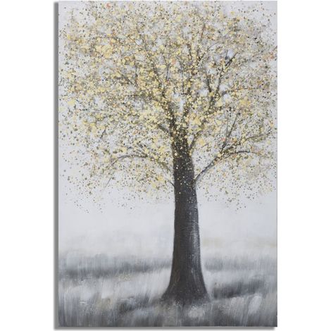 Toile Peinture Déco "Tree Simple" 80x120cm Multicolore (1/5)