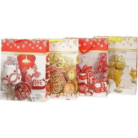 Confezione regalo a tema natalizio mista