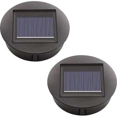 [NEVER USED] 2-pack replacement solar lights with LED solar panel replacement cover, outdoor lighting for garden decoration (1/4)