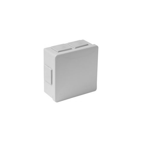 Caja de montaje en superficie, hermética, gris, de encaje a presión, 86x86x40 mm, IP55, Viplast 00203 (1/5)