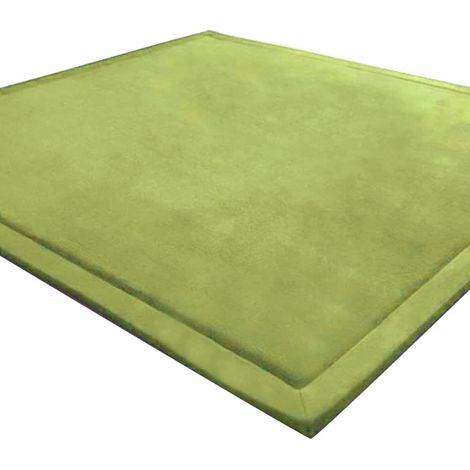 Tapis de jeu premium pour ramper, couverture d'éveil, tapis d'éveil  Conçu en Allemagne  Extra épais et doux (Vert mousse)