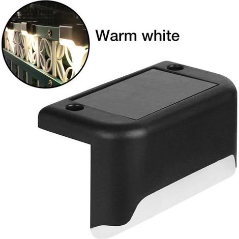 1 Lampe LED solaire, étanche IP65, panneau silicium, batterie 600mAh, pour jardin, clôture, escalier