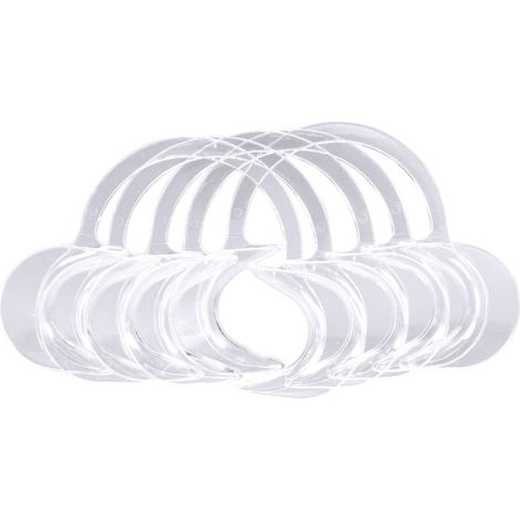 Mouth Opener - Dental Cheek Retractor - Transparent C-Shaped Disposable - For Oral Examination - 10 Pieces (1/5)