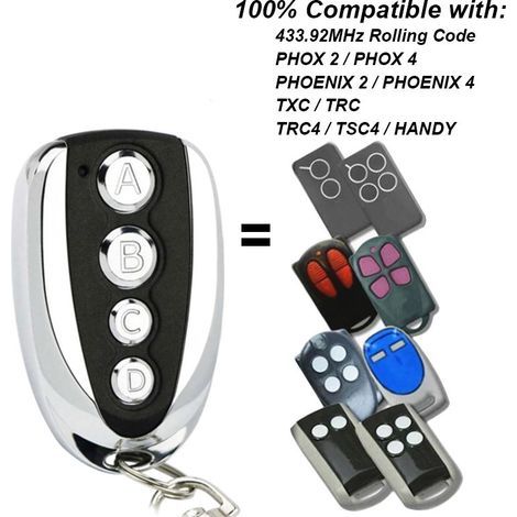 Télécommande et récepteur pour porte de garage, accessoire de commande automatique (1/5)