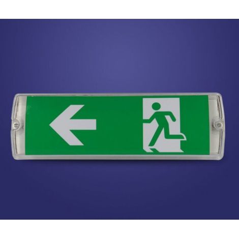 Eclairages de Sécurité à Led, Classe de Protection : IP20, Panneau d'indication de Sortie / de Secours, Lumineux-Chrom (1/4)