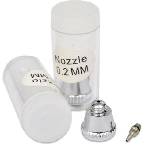 Aérographe - Buse 0,2 mm 0,3 mm 0,5 mm - Système Gravité - Pression 15-50 PSI - Capacité 7 ml - Tuyau 1,8 m - Kit Complet (1/5)