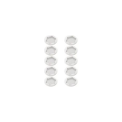 20 runde Lüftungsgitter aus Edelstahl, geeignet für Küchenschränke und Möbel, 53 mm Crezuo (1/4)