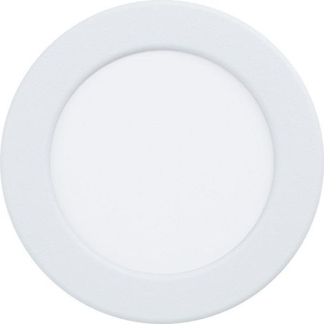 Iluminación empotrable Eglo Fueva 5 Forma Redonda Ø 11 cm. Cocina y baño. Estilo moderno. Acero y Plástico. Color blanco (1/2)