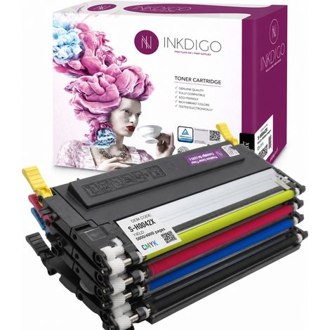 Toner Inkdigo CLT-4072S compatibile con Samsung CLP-320, CLX-3180, CLP-325, certificato TÜV. (1/5)