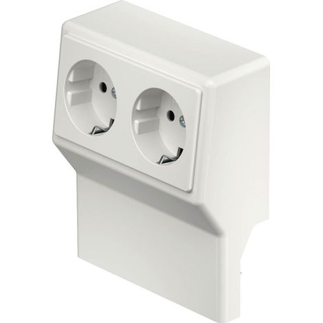 OBO Bettermann Supporto apparecchi SL 2-posto 20x50/70 9010 polivinilcloruro bianco puro RAL 9010, 6132245