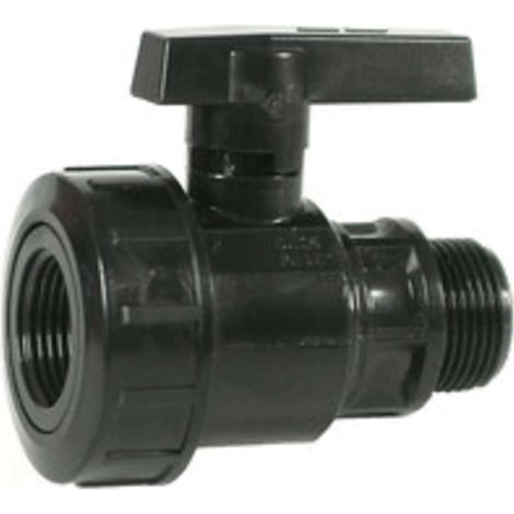 RACCORDO NYLON VALVOLA A SFERA MF 11/4 - 5 PZ