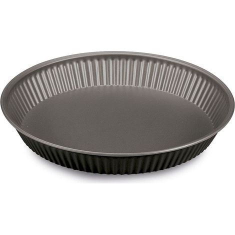 Guardini Happy Hour, Stampo Crostata 30 cm, Acciaio con Rivestimento Antiaderente, Colore Nero/Grigio (1/2)