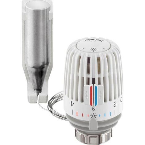 HEIMEIER Thermostat-Kopf K Fernfühler, weiß, 2 m Kapillarrohr 6002-00.500