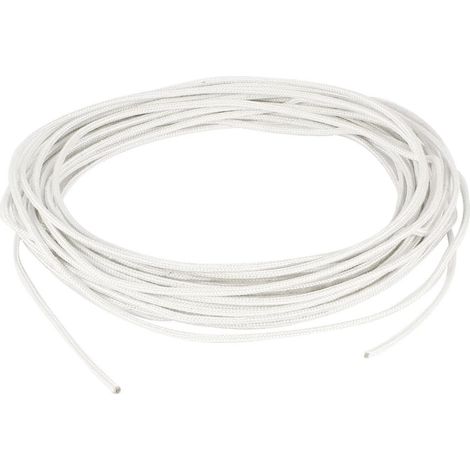 Câble haute température en cuivre de 10 m/10,1 m, conducteur 1 mm², résistant à 500 °C.
