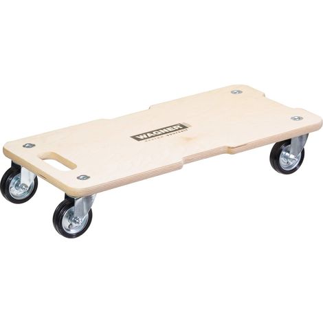 WAGNER Carrello da trasporto MM 1327 I 59 x 29 cm I 3 impugnature incassate - per carichi pesanti e mobili I portata 300 kg I altamente manovrabile I certificato FSC® - 20132701 (1/5)