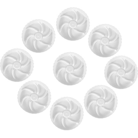 Lot de 10 Soucoupes pour Plantes en Pot en Plastique Blanc (1/5)