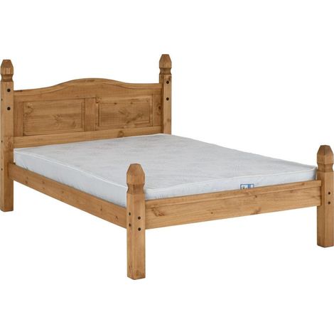 Seconique Mexican Princess Bed Solid Waxed Pine 4ft6 Double (1/5)
