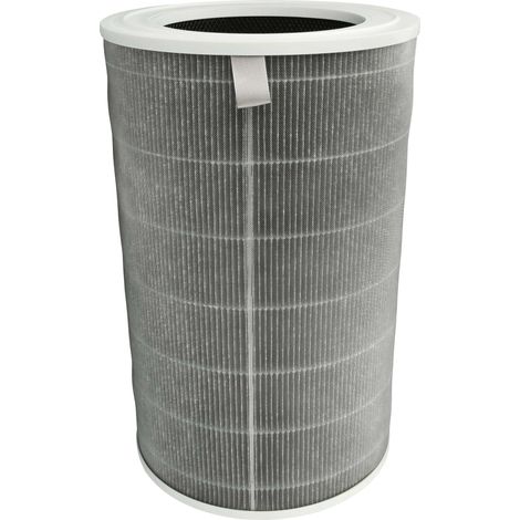 vhbw Aktivkohlefilter kompatibel mit Xiaomi Smart Air Purifier 4 Pro Luftreiniger - H12 Luftfilter Grau Weiß