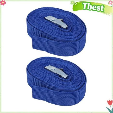 Tbest sangles de chargement Sangles d'arrimage à cliquet en alliage de Zinc, 2 pièces, sangles sport materiel 3 mètres/9,8 pieds (1/5)