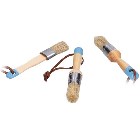3er-Set Pinsel mit Holzgriff für Möbel- und Wandanstrichprojekte, DIY-Heimdekoration (1/5)