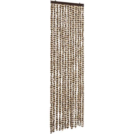 Moustiquaire,Rideau anti-moustique Beige et marron 56x185 cm Chenille CFW64277 (1/5)