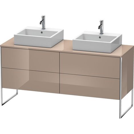 Meuble sous-vasque XSQUARE 778x1600x548mm f 2 Be cappuccino haute brillance