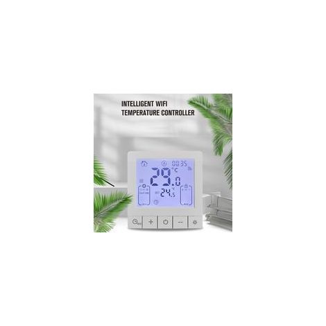Thermostat intelligent WiFi pour chauffage au sol – Programmable, compatible Tuya & assistants vocaux, minuterie 24 h, IP20 (1/5)