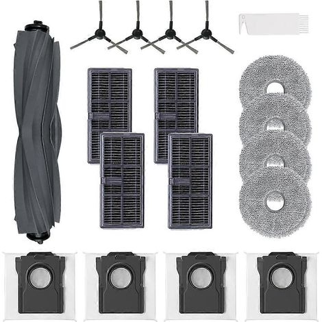 Kit d'accessoires pour aspirateurs Dreame X30 Ultra et L10s Pro Ultra : brosse principale latérale, filtre HEPA, chiffon de nettoyage et sac à poussière. (1/5)