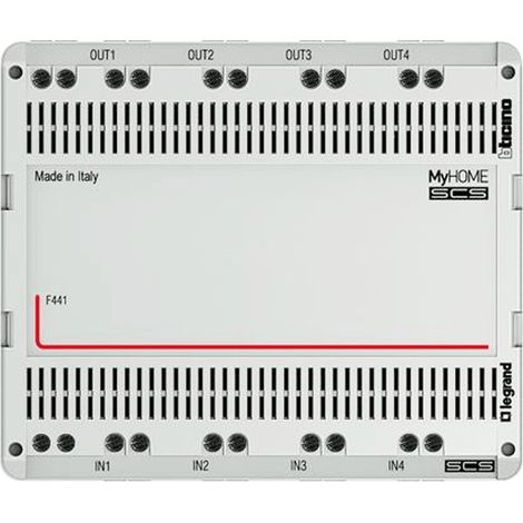 Mixer audio/vidéo MyHOME BUS pour 4 sources 4 modules BTICINO F441