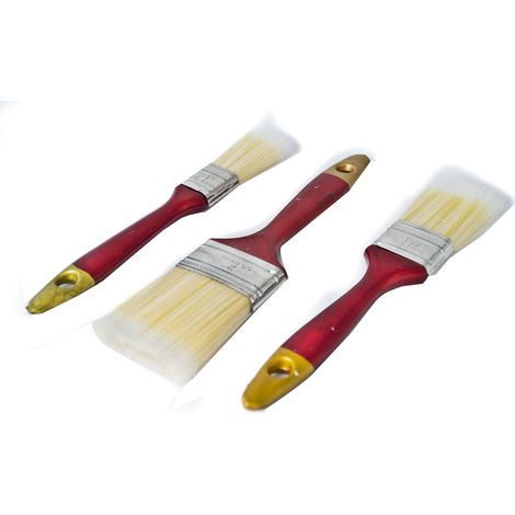 Pennelli Pittura Set 3pz Recensioni Cancello Ringhiere Setola Dura Legno (1/4)