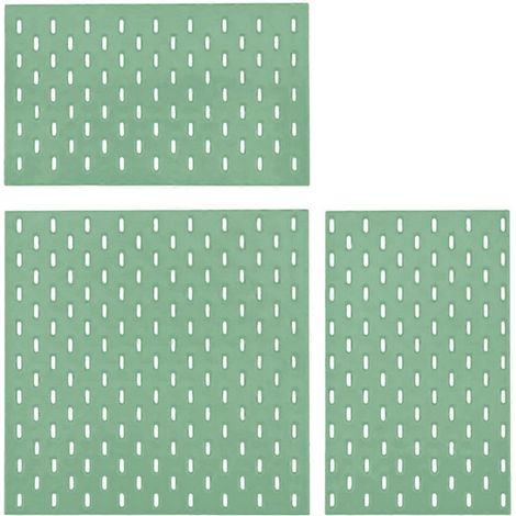 Meubles miniatures décoratifs, étagère murale en panneau perforé vert (1/5)