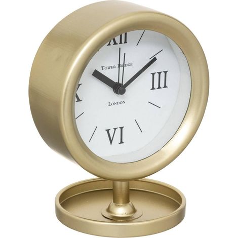 Tischuhr MARION, golden, Ø 12 cm
