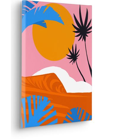 Komar Canvasbild Island Hopping - 40 x 30 cm - Bild auf Keilrahmen - Minimalistisch Modern (1/2)