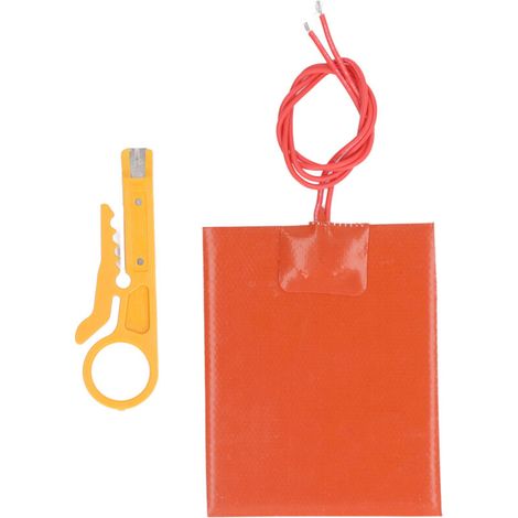 Thin silicone rubber heating pad, high dielectric strength (1/5)