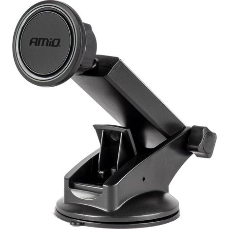 Supporto magnetico per telefono da auto per parabrezza con ventosa, regolabile a 360° amio-04145 (1/5)
