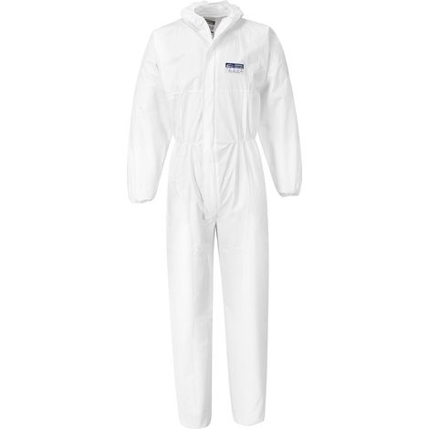 Biztex® Mikroporige Kombination Typ 5/6 Farbe: Weiß Größe S - Portwest