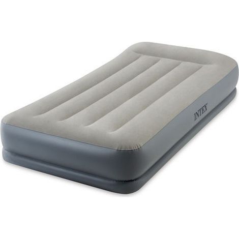 Intex 64116 Luftmatratze Einzelbett Aufblasbar mit Integrierter Pumpe (1/4)