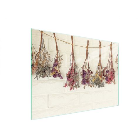 TAGLIERE IN VETRO 40x30 FIORI (1/5)