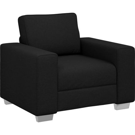 Maison Exclusive - Poltrona Sofa Nero 100 cm Tessuto