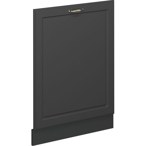 Façade de lave-vaisselle Fame-Line, Anthrazit-Gold Landhaus, 60cm sans PT, Vicco