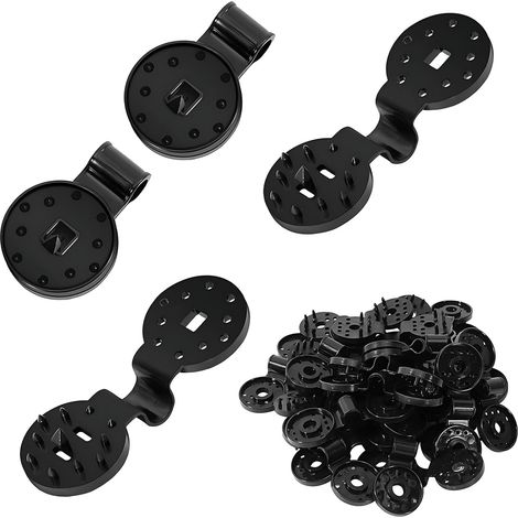 CCYKXAA 50Pcs Plastic Shade Sail Clips, Shade Cloth Clips, Tent Fixing Clips, for Garden Flower Lawn, Shade, Fence Panel, Windproof Cloth, Swimming Pool (1/5)