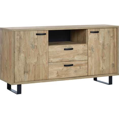 Buffet/bahut style industriel 170 cm Virgile (1/3)
