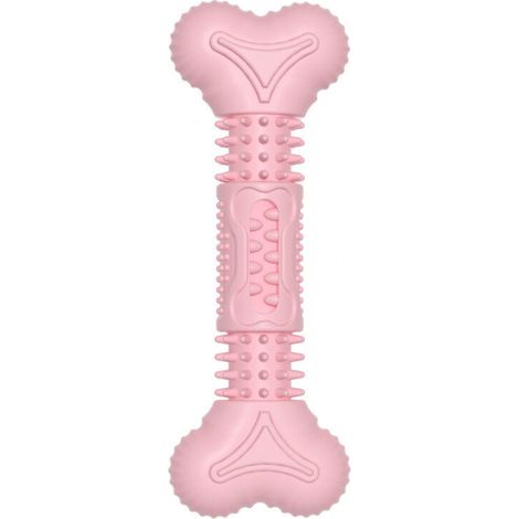 Dog Toy, Natural Rubber Teeth Cleaning Chew Toy for Medium and Small Dogs, Not for Aggressive Dogs (Cherry Blossom Powder)
