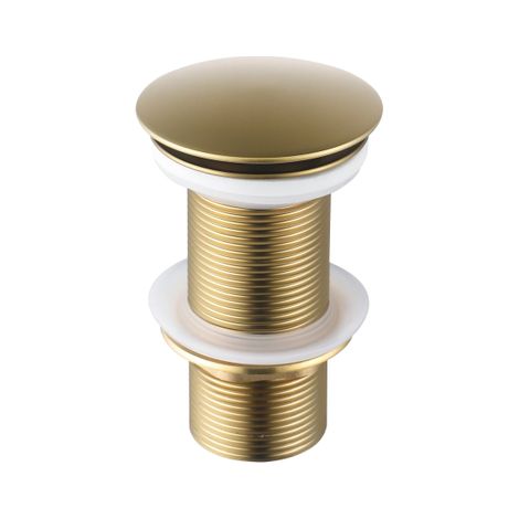 FugaFlow Eccelente Acces - bouchon de vidange prolongé - Laiton brossé PVD (Or) (1/4)