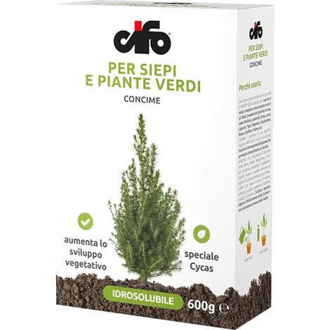 Cifo engrais pour haies et plantes vertes 600g hydrosoluble enrichi en micro-éléments