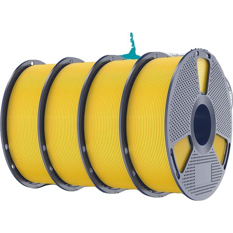 Filamento 3D, materiale ecologico, elevata compatibilità, giallo brillante (1/2)