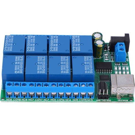 UD23A08 USB Relay Module MultiFunction 8 Channel UART Serial Port Motor Computer Control Module(DC5V ) (1/5)